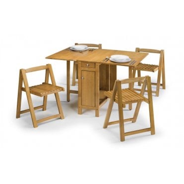 Savoy 4 Seat Dining Set - Light Oak Finish