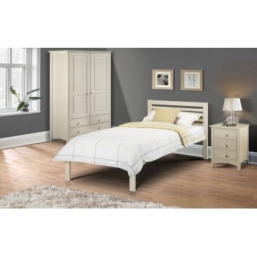Slocum Single Bed - Stone White