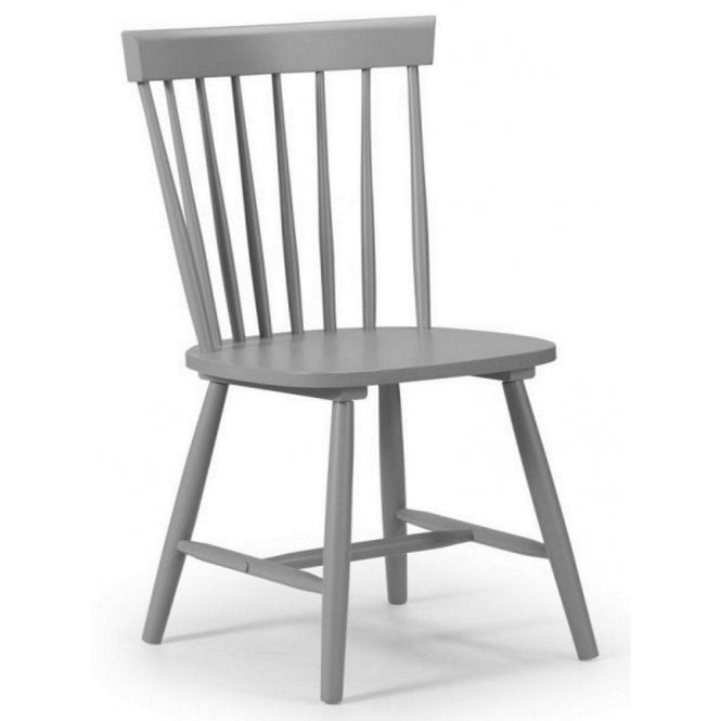 Julian Bowen Torino Lunar Grey Chair - Set of 2