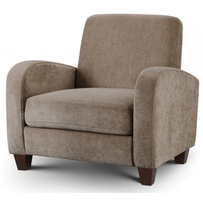 Julian Bowen Vivo Chair in Mink Chenille