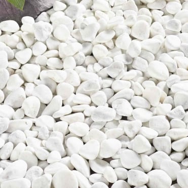 Bulk Bag Coral White Pebbles