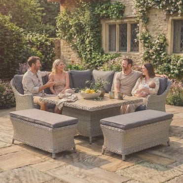 Foxley Square Corner Set with High/Low Table