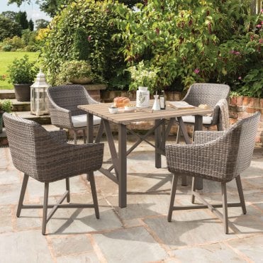 LaMode 4 Seat Dining Set