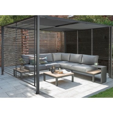Panalsol Deluxe Gazebo With LED Lights 3m x 3.5m
