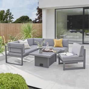 Kettler Versa Corner Lounge Set with Adjustable Table