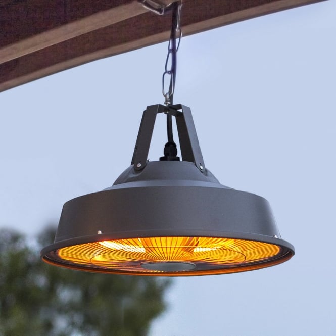 La Hacienda Hanging Carbon Fibre Heater Grey