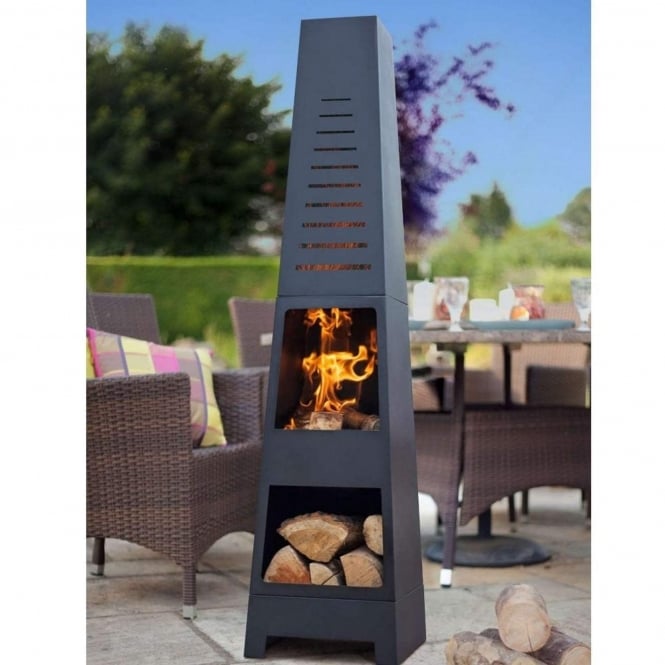 La Hacienda Skyline Chimenea With Log Store