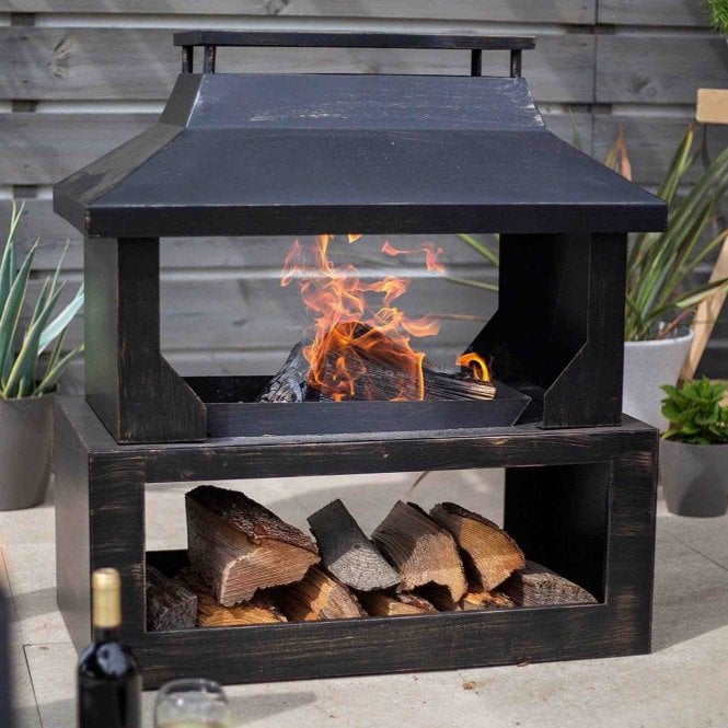 La Hacienda Stonehurst Fireplace