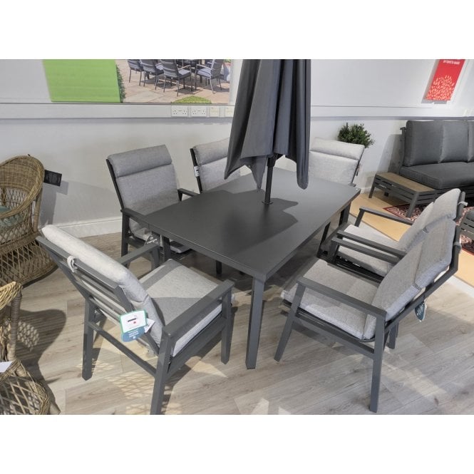 LG Outdoor Barcelona 6 Seat Dining Set Ex-Display 