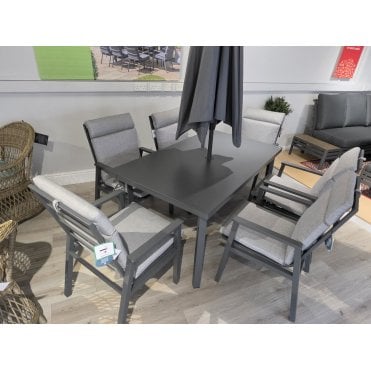 Barcelona 6 Seat Dining Set Ex-Display 