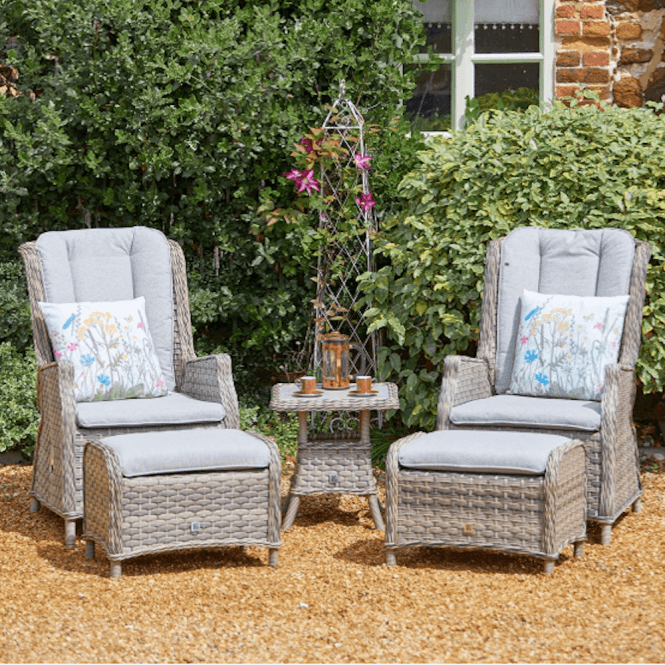 LG Outdoor Florence 5 Piece Recliner Set Ex-Display