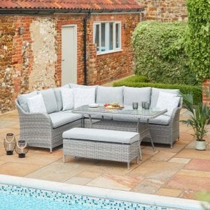 LG Outdoor Monte Carlo Modular Rectangular Dining Set