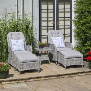 LG Outdoor St Tropez 5 Piece Recliner Set