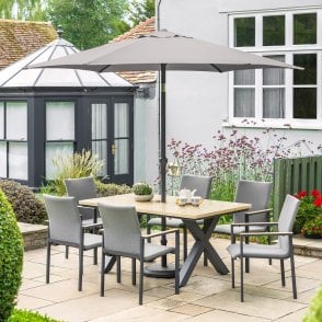 LG Outdoor Venice 6 Seat Dining Set