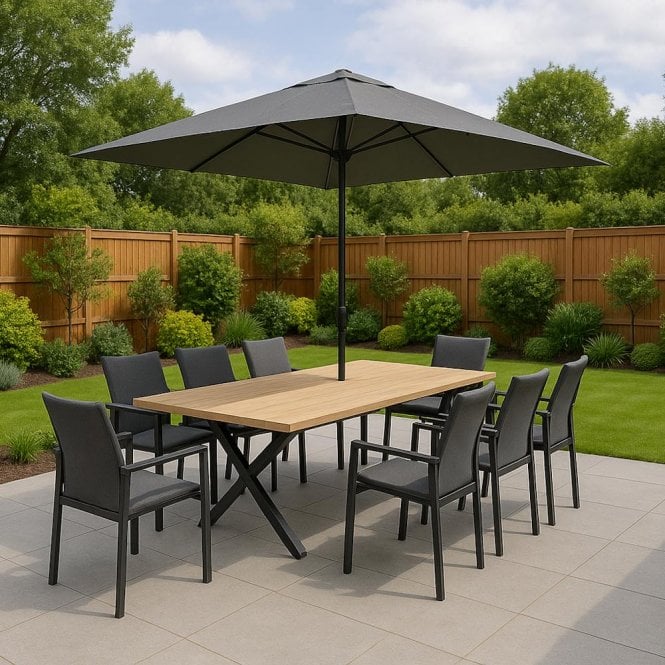 LG Outdoor Venice 8 Seat Dining Set