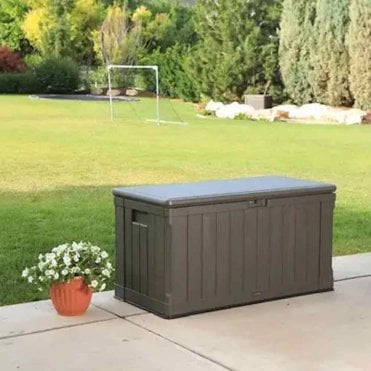 116 Gallon Outdoor Storage Deck Box - Brown