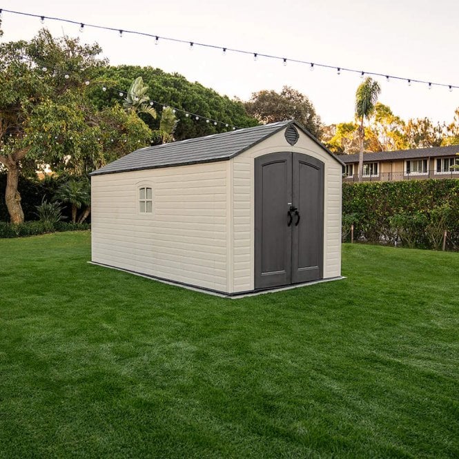 Lifetime Plastic Apex Shed 8X15