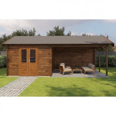 Select Log Cabin with Veranda Westminster 300x400cm + 400cm