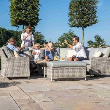 Oxford Royal U Shaped Sofa Set with Rising Table