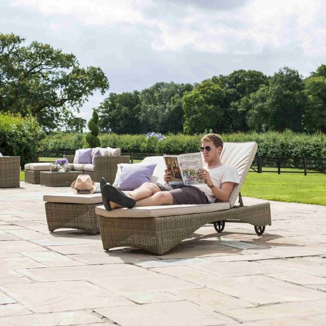 Maze Rattan Winchester Sun Lounger Set