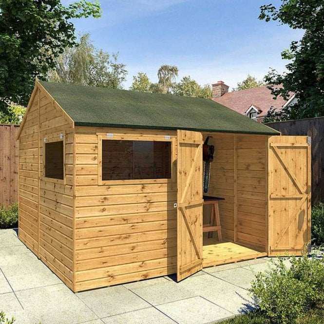 Mercia 10 x 10 Premium Shiplap Reverse Apex Workshop