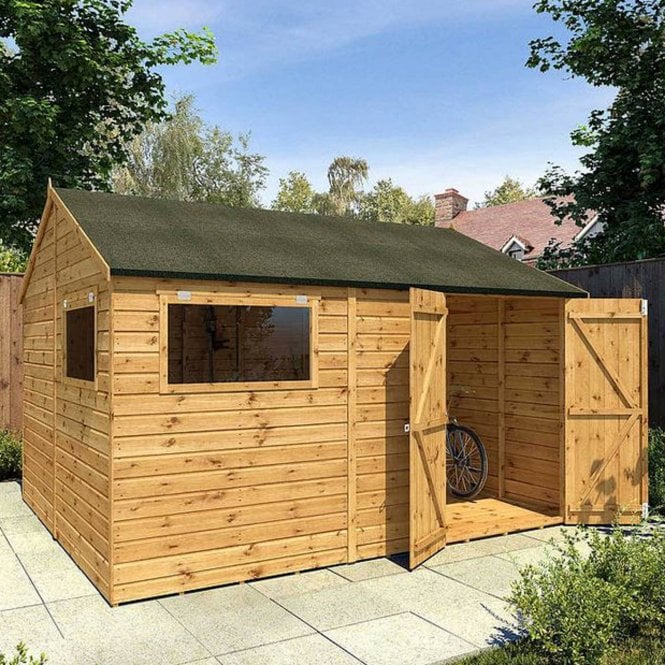 Mercia 12 x 10 Premium Shiplap Reverse Apex Workshop