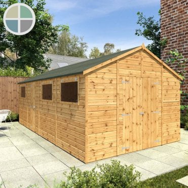 20 x 10 Premium Shiplap Apex Workshop