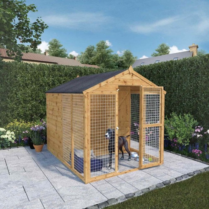 Mercia 8x6 Staffordshire Dog Kennel & Run
