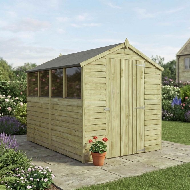 Mercia Budget Overlap Apex Shed 8X6