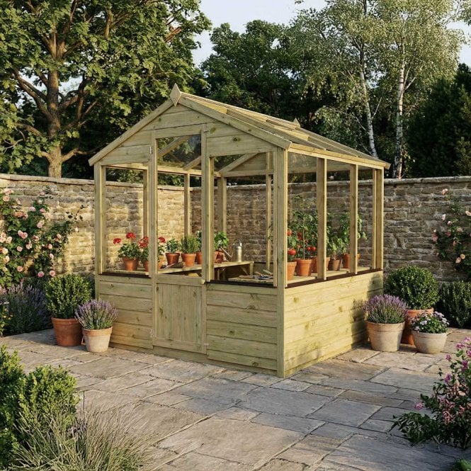 Mercia Evesham Wooden Greenhouse 6X6