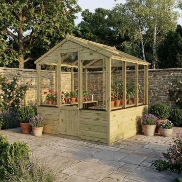 Evesham Wooden Greenhouse 6X6