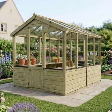 Evesham Wooden Greenhouse 8X6