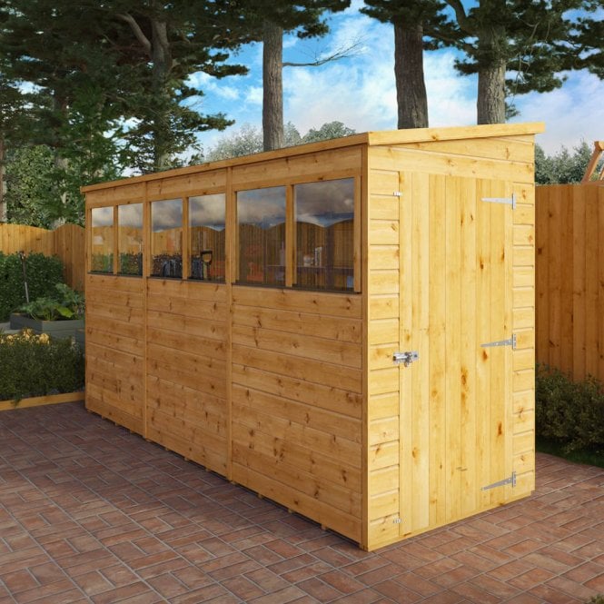 Mercia Modular Shiplap Pent Shed 12X4
