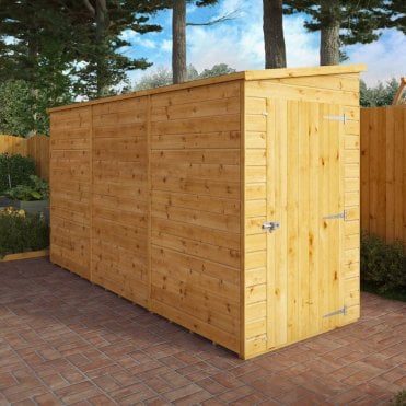 Modular Shiplap Pent Windowless Shed 12X4