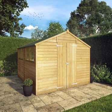 Overlap Apex Shed 10X8