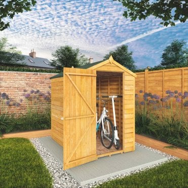 Overlap Apex Windowless Shed 6X4