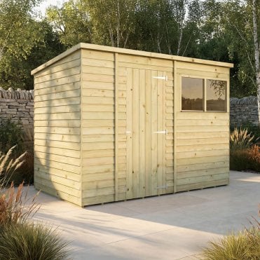 Overlap Pent Shed 10X6