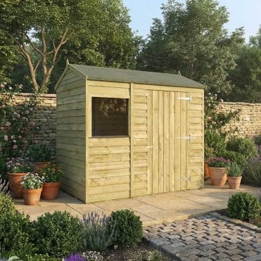 Overlap Reverse Apex Shed 6X4