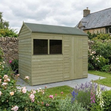 Overlap Reverse Apex Shed 8X6