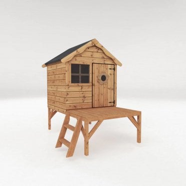 Snug Playhouse With Tower