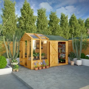 Woodsman Combi Greenhouse Shed 10X6