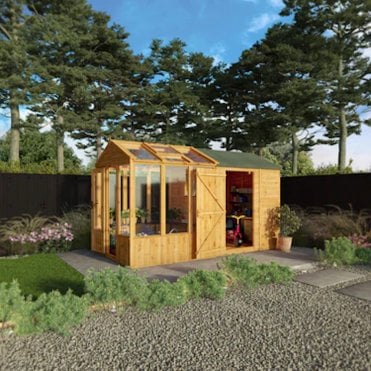 Woodsman Combi Greenhouse Shed 12X6