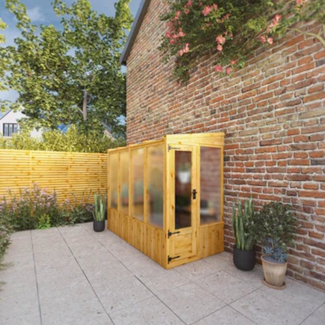Mercia Woodsman Pent Lean-To Greenhouse 8X4