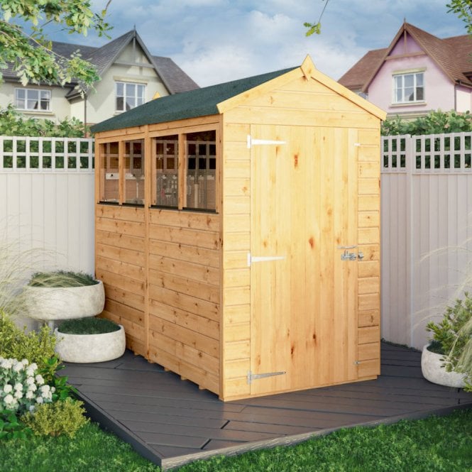 Mercia Woodsman Premium Shiplap Apex Shed 8X4