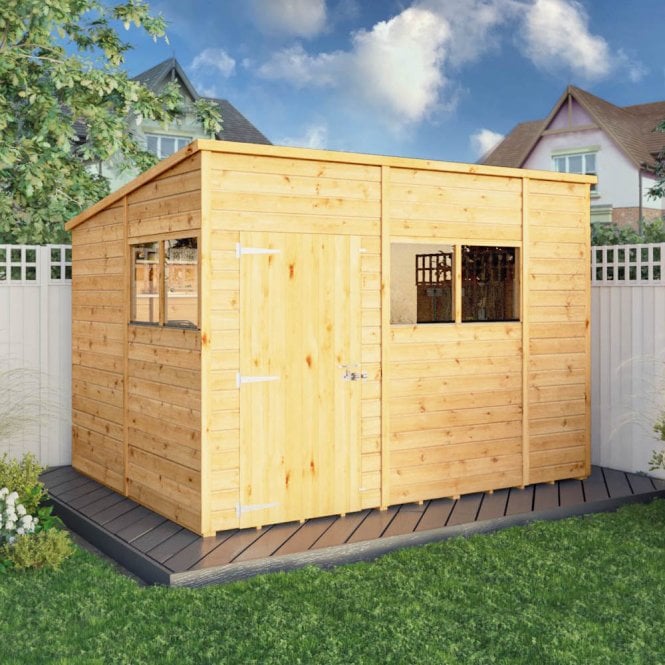 Mercia Woodsman Premium Shiplap Pent Shed 10X8
