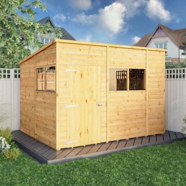 Woodsman Premium Shiplap Pent Shed 10X8