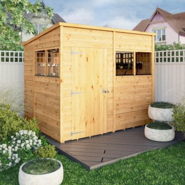 Woodsman Premium Shiplap Pent Shed 8X6