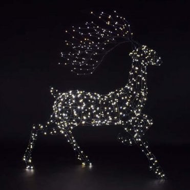 1.4M Grey Flexi Woburn Stag with Branch Antlers
