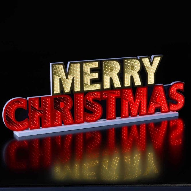 Noma 22cm Infinity 'Merry Christmas' Sign
