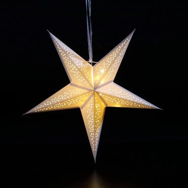 40cm Paper North Star With 15 Warm White LEDs